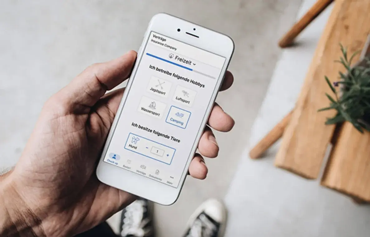 Finanzmanager App auf einem Smartphone